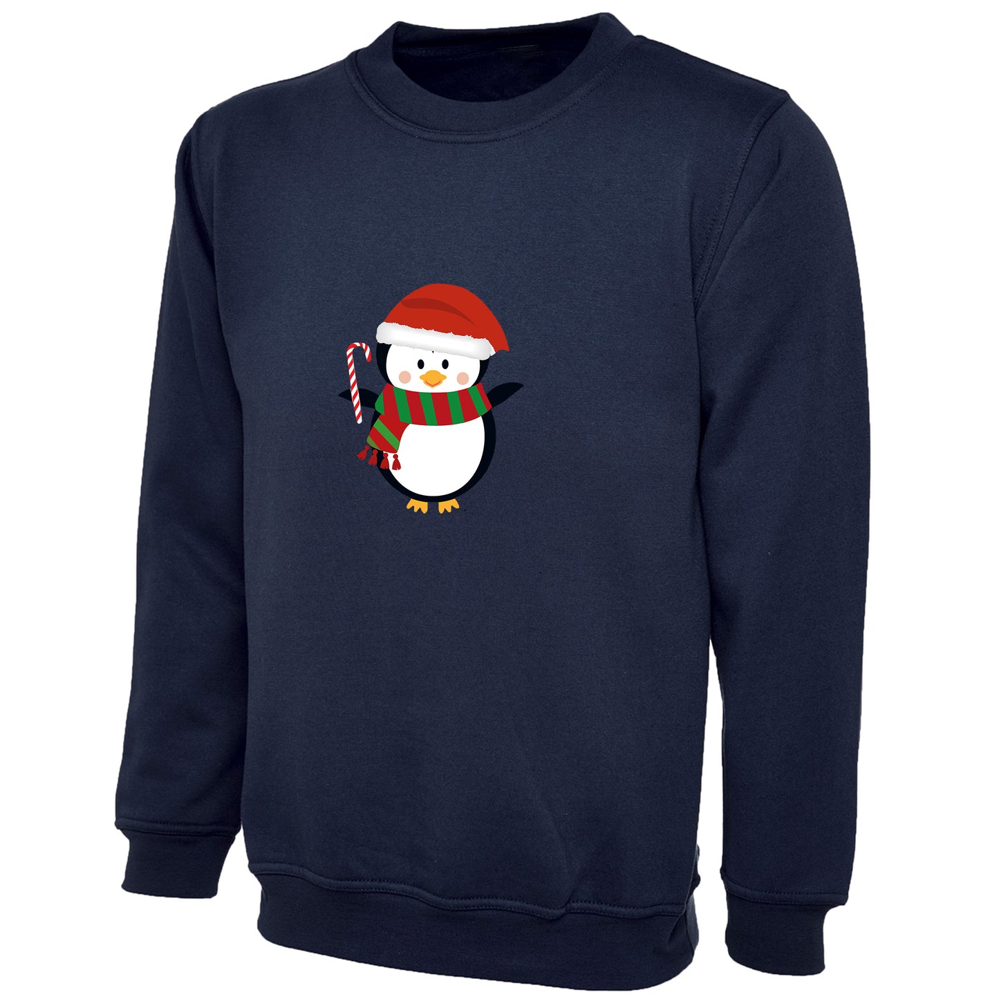 Kids Unisex Christmas Penguin Sweatshirt – Festive Novelty Jumper