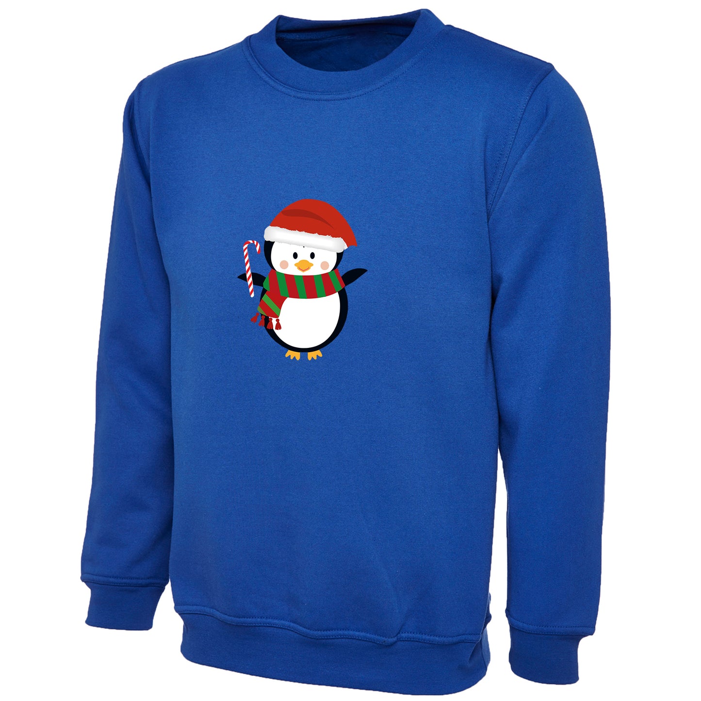Kids Unisex Christmas Penguin Sweatshirt – Festive Novelty Jumper