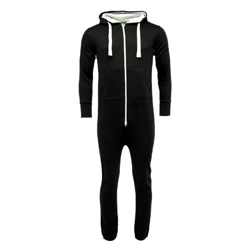 Adult Unisex Plain Onesie Black