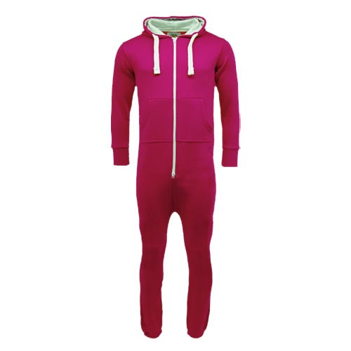 Adult Unisex Plain Onesie Cerise