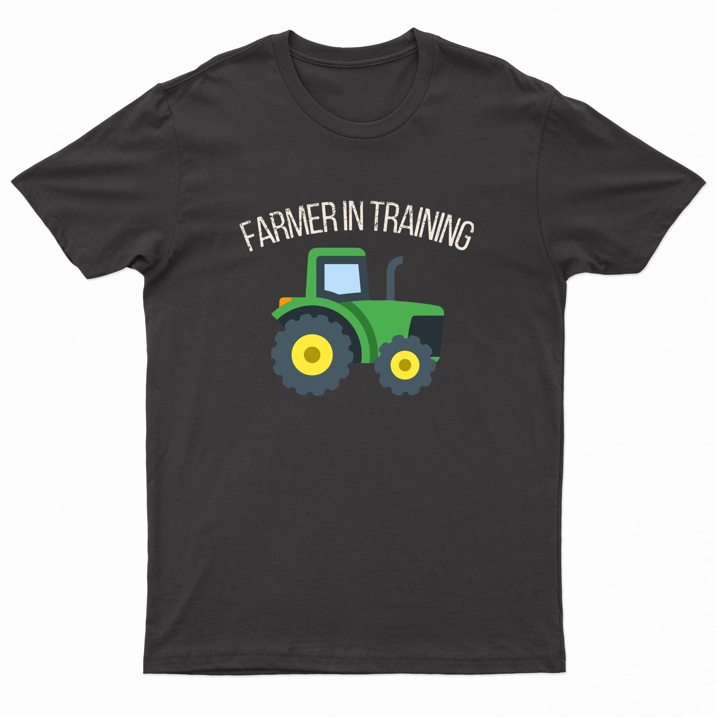 Kids Unisex "FARMER IN TRAINING" Tractor Printed T-Shirt