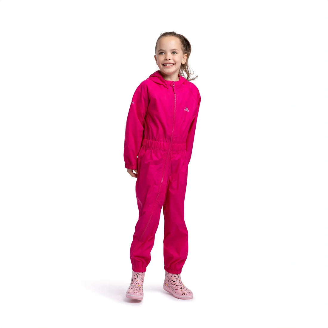 Unisex Kids Babies Toddlers Button Waterproof Rainsuit