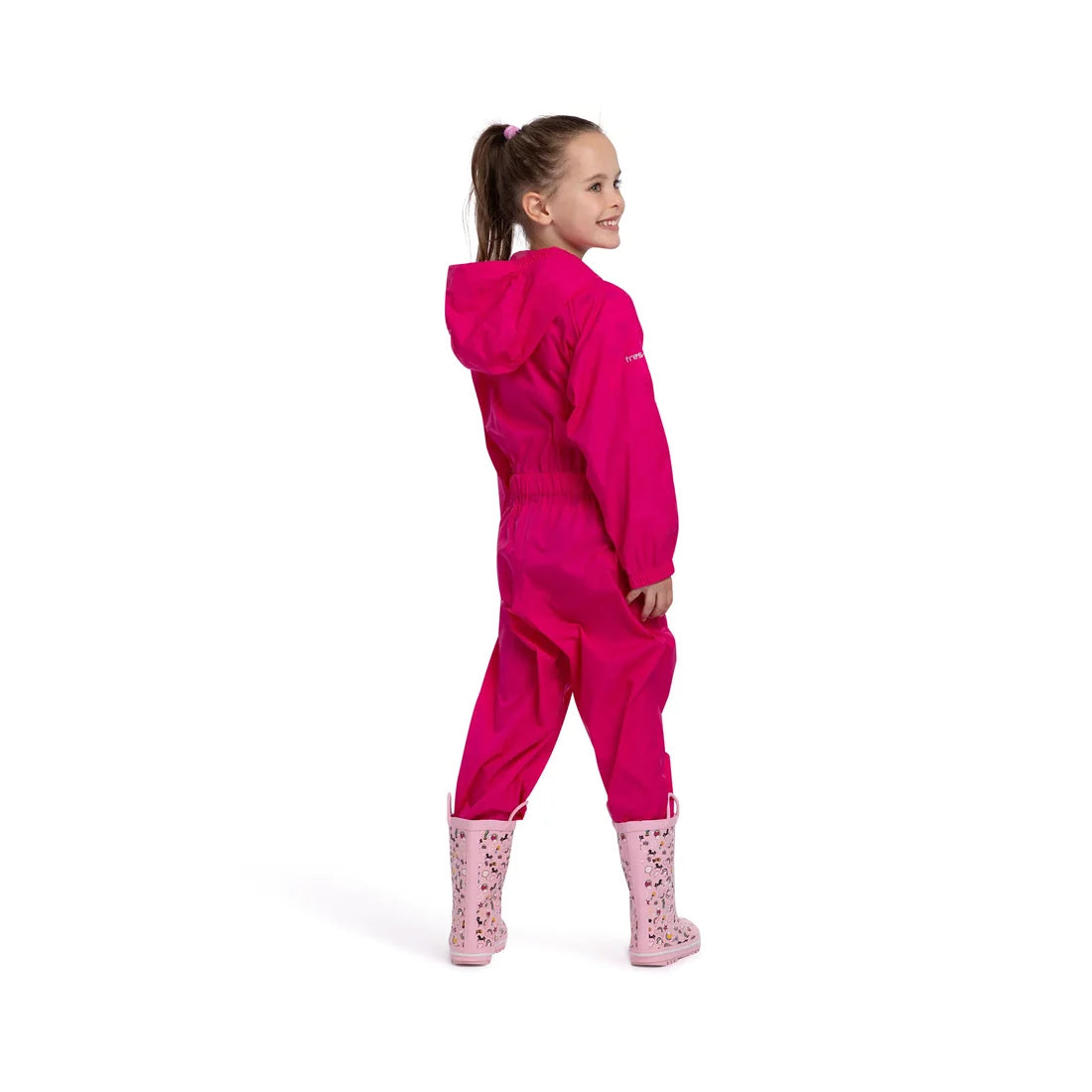 Unisex Kids Babies Toddlers Button Waterproof Rainsuit
