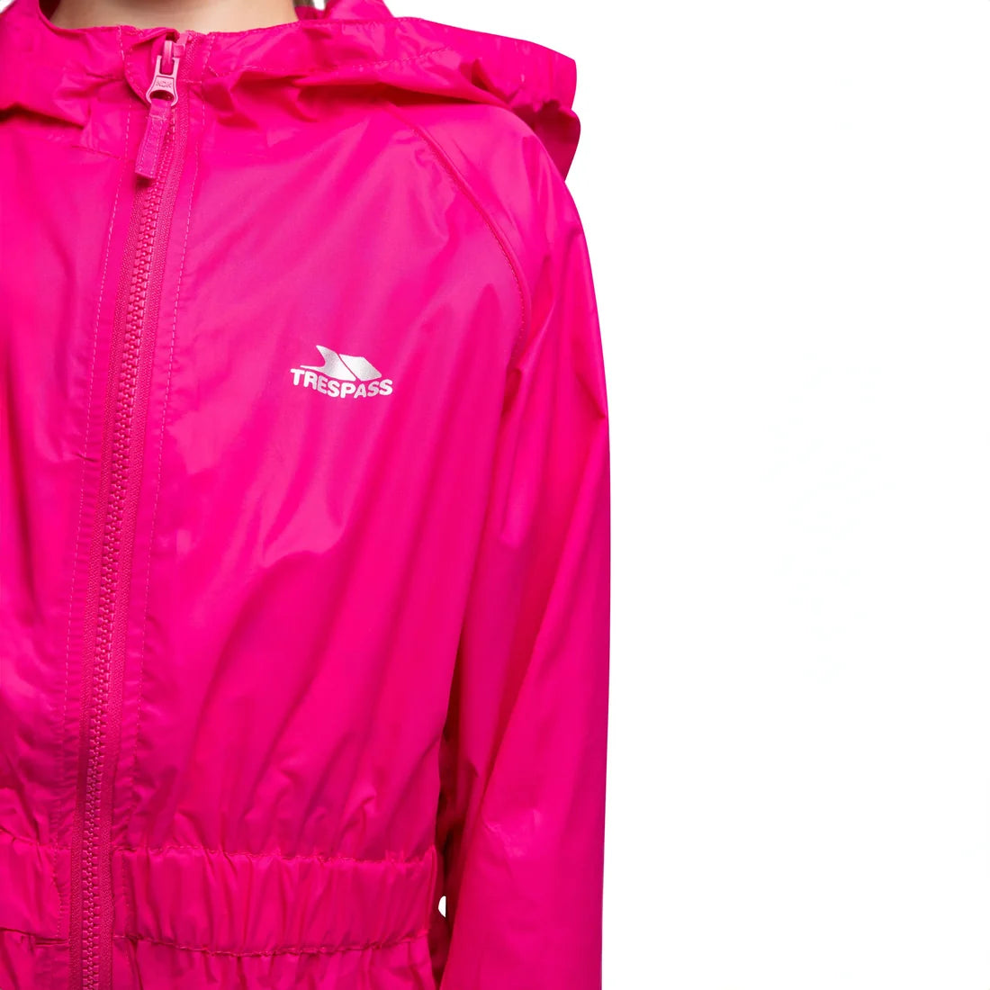 Unisex Kids Babies Toddlers Button Waterproof Rainsuit