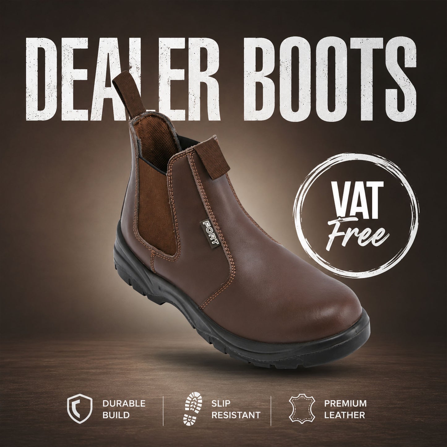 Fort FF103 Nelson Safety Dealer Boot – Steel Toe Cap