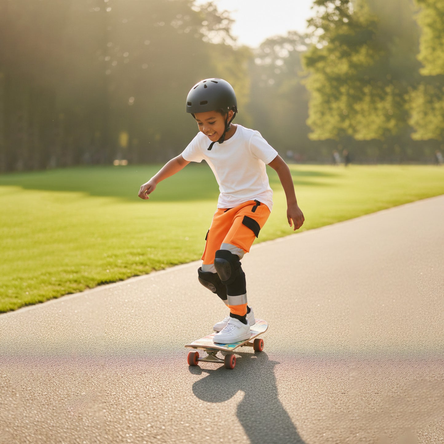 Kids Unisex Hi-Vis Jogging Bottoms | Reflective Safety Trousers