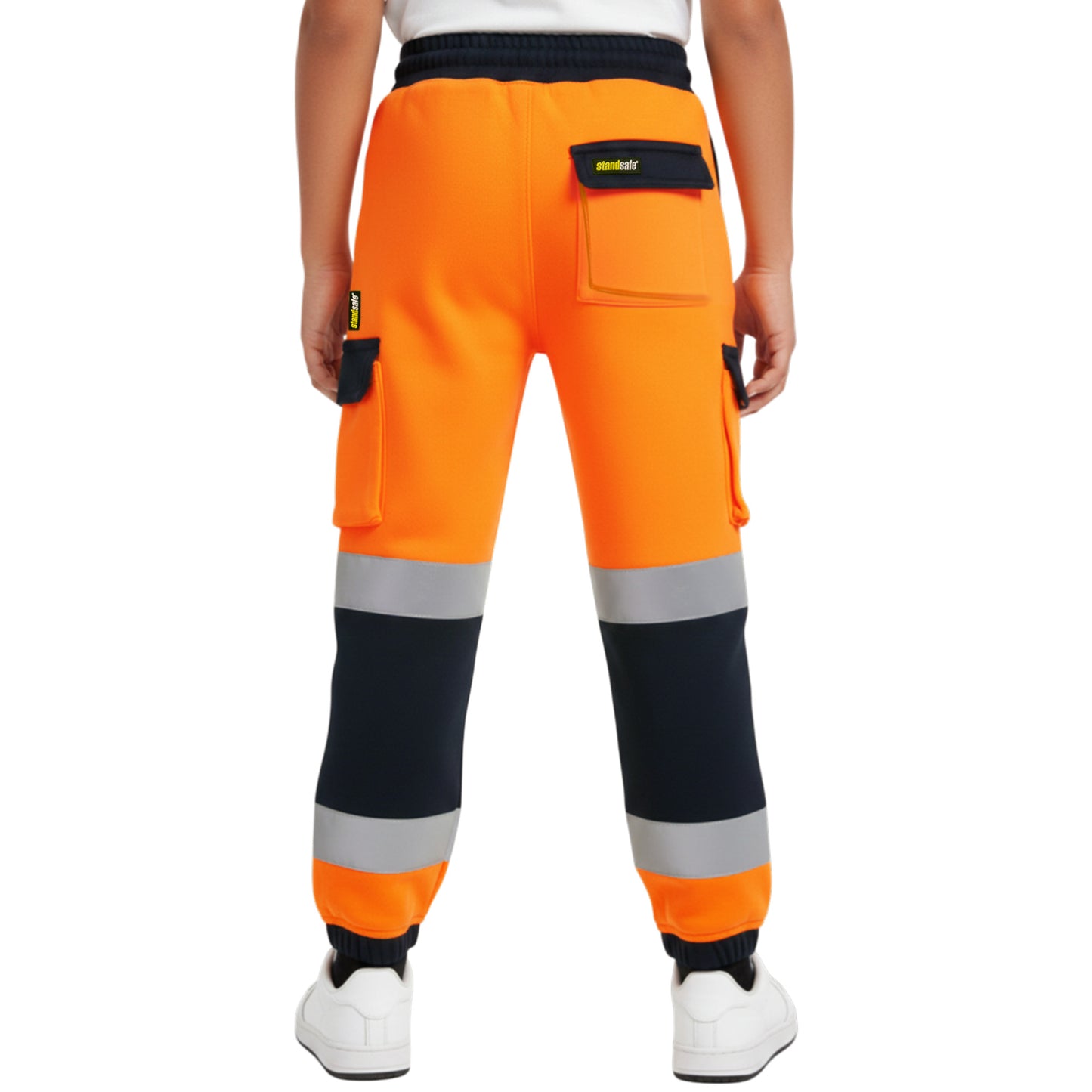 Kids Unisex Hi-Vis Jogging Bottoms | Reflective Safety Trousers