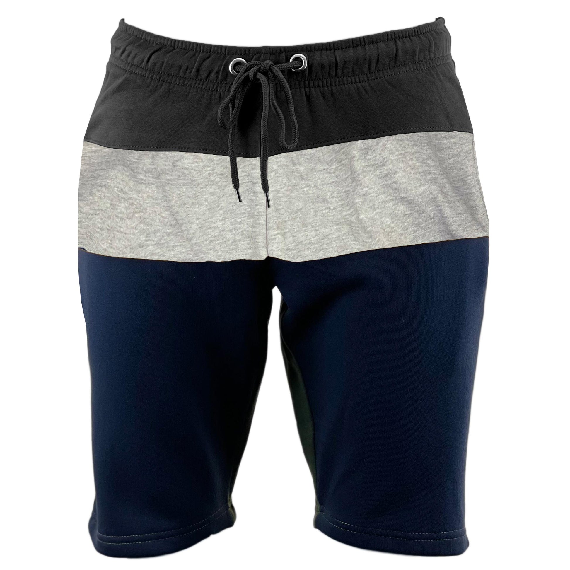 Mens Slim Fit Contrast Fleece Shorts Casual Sports Gym Wear