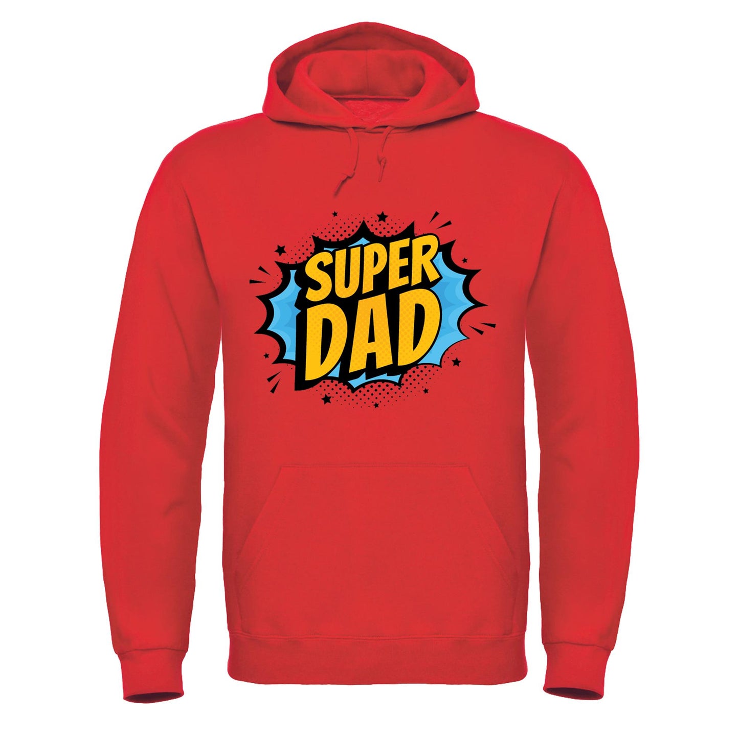 Mens SuperDad Hoodie Printed Sweatshirt Hooded Top Fathers Day Gift