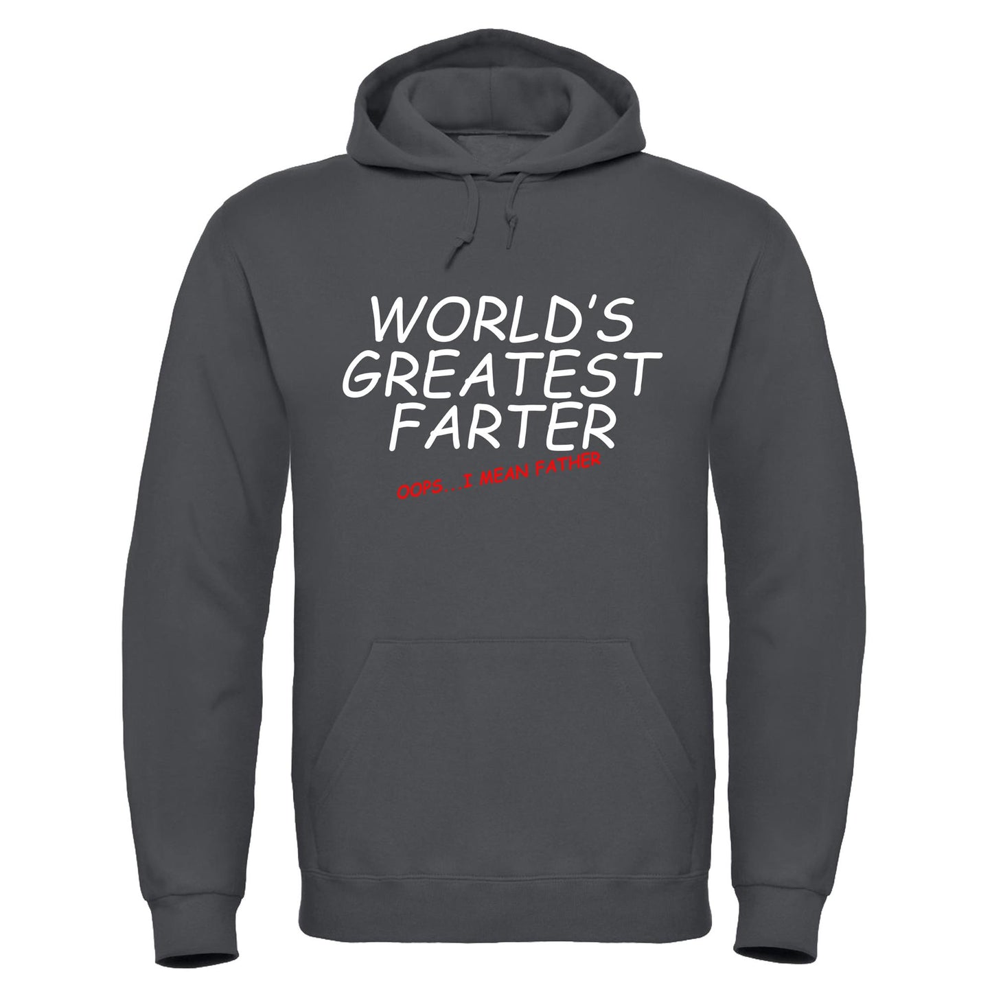 Men's Crew Neck 'Greatest Farter' Hooded Sweatshirt Top Fathers Day Gift Hoodie