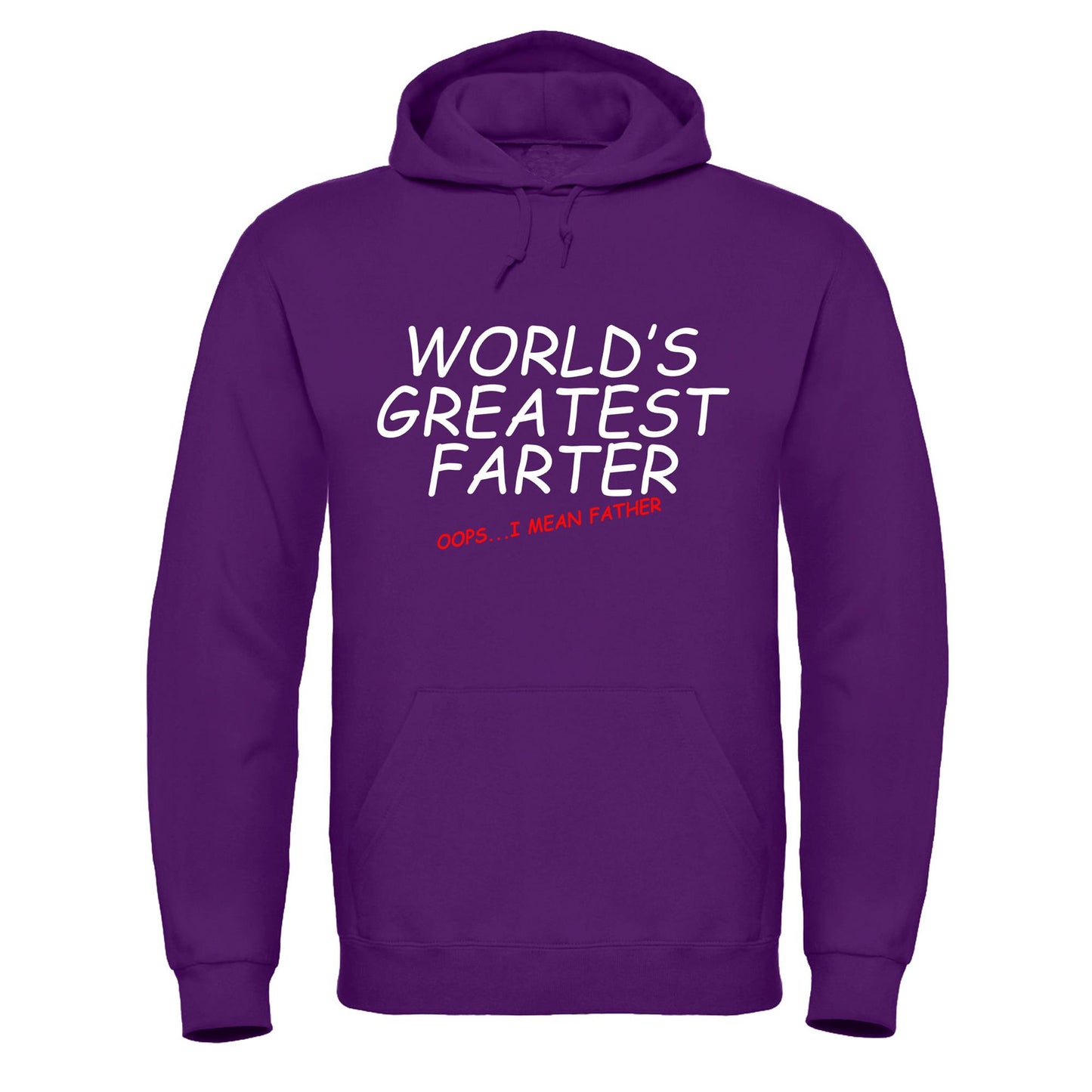 Men's Crew Neck 'Greatest Farter' Hooded Sweatshirt Top Fathers Day Gift Hoodie