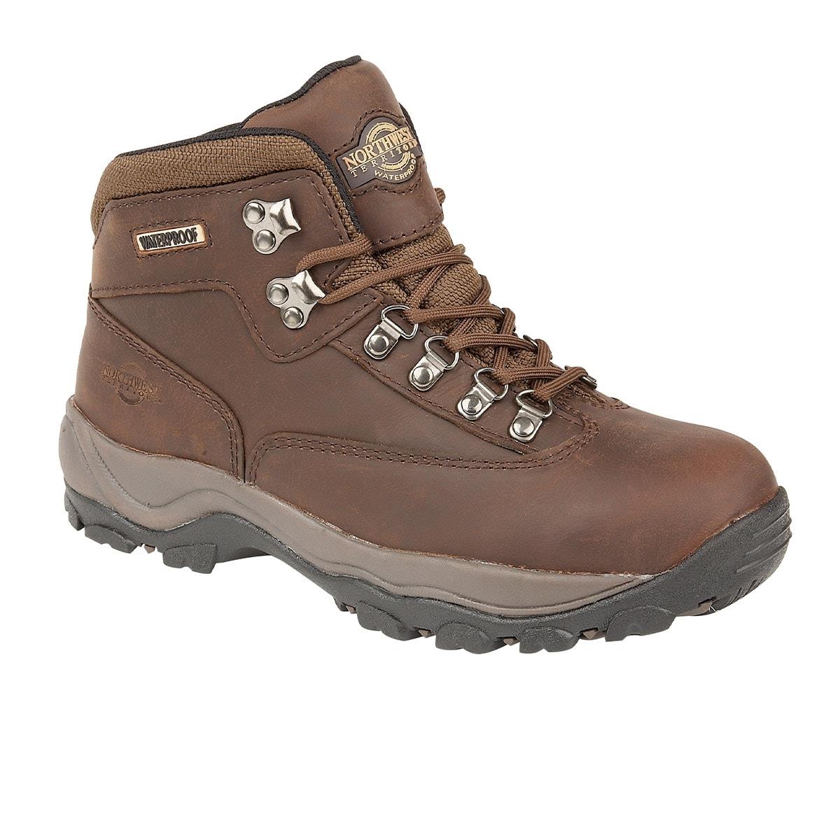 Ladies Northwest Territory Peak Leather Top Waterproof Hiking Walking Boots