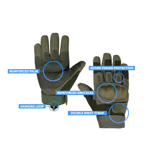 Adults Tactical Gloves with Reinforced Knuckles