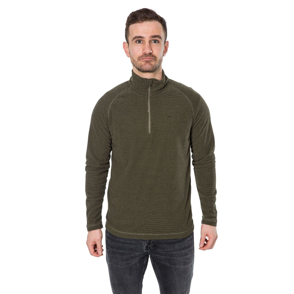 Mens KEYNOTE Anti-pill Microfleece 1/2 Zip Sweatshirt