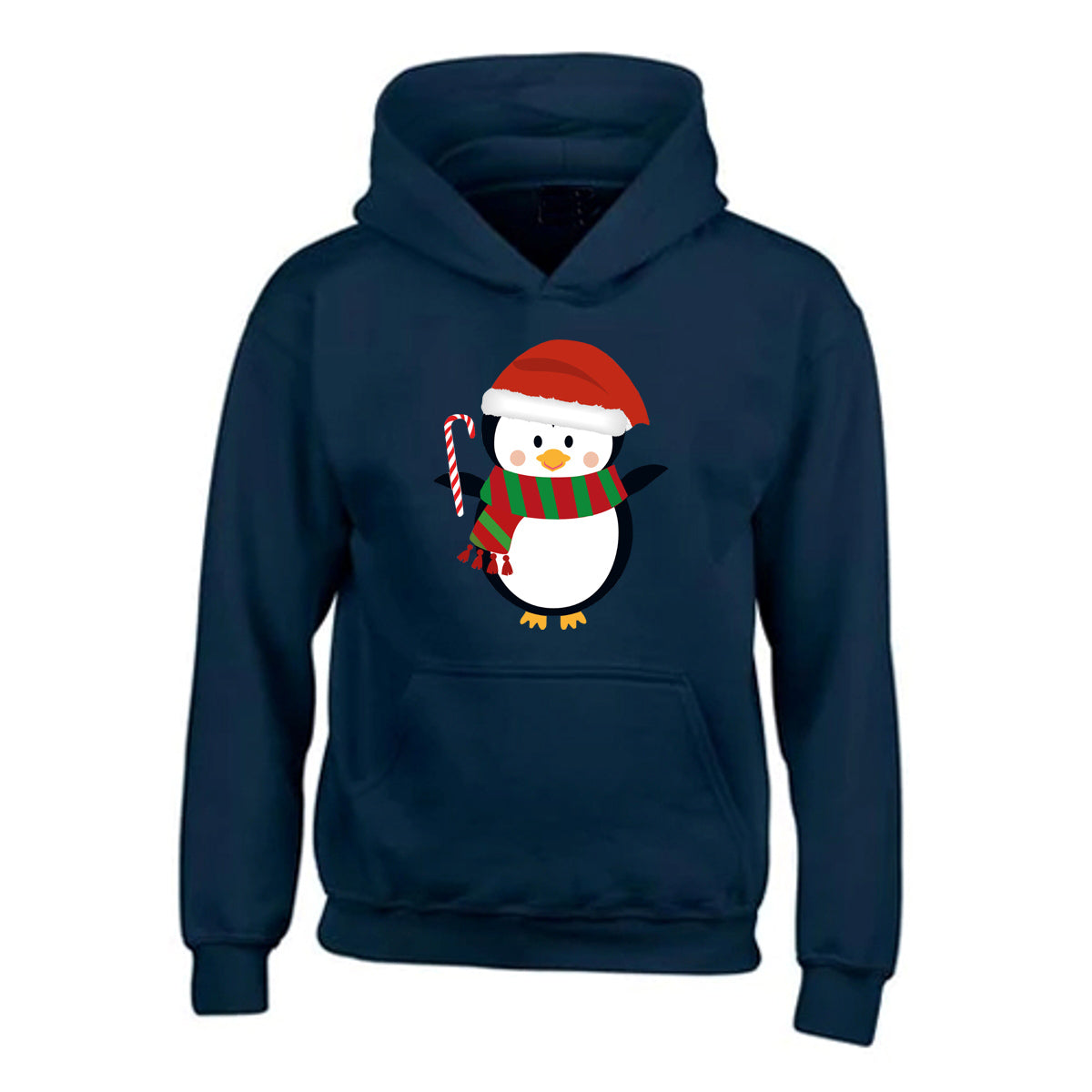 Kids Unisex Christmas Novelty Penguin Hoody