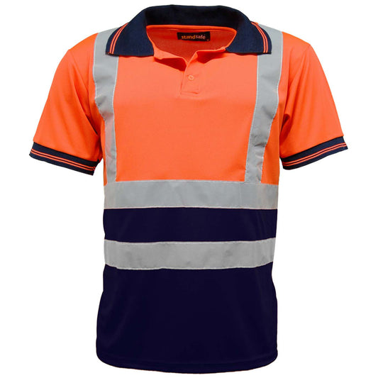 Mens Hi Vis Short Sleeve Polo Shirt