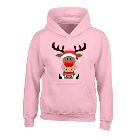 Kids Unisex Christmas Novelty Reindeer Hoody