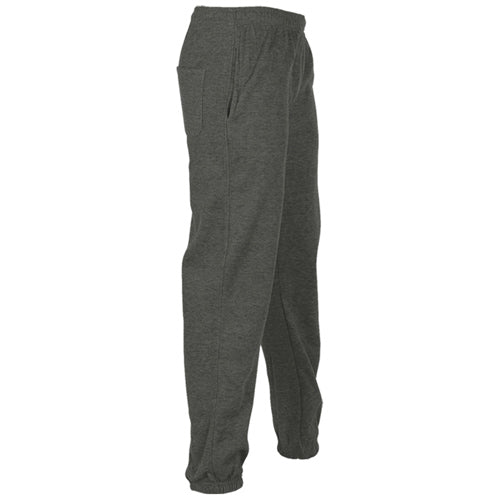 Plain Fleece Joggers Charcoal Side