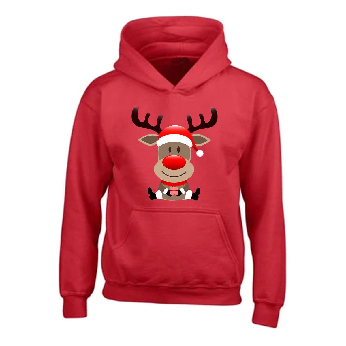 Kids Unisex Christmas Novelty Reindeer Hoody