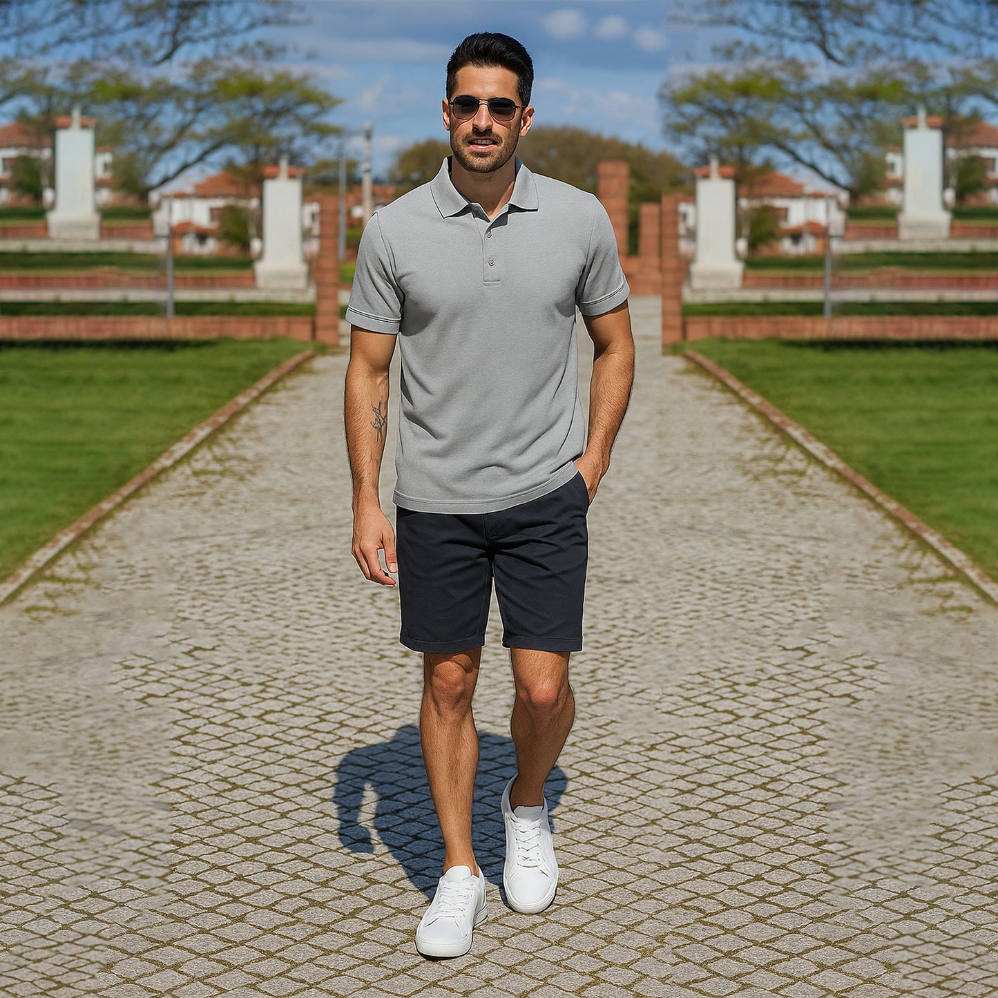 Men’s Premium Comfort Fit Polo Shirt – Short Sleeve Plain Smart Casual Top