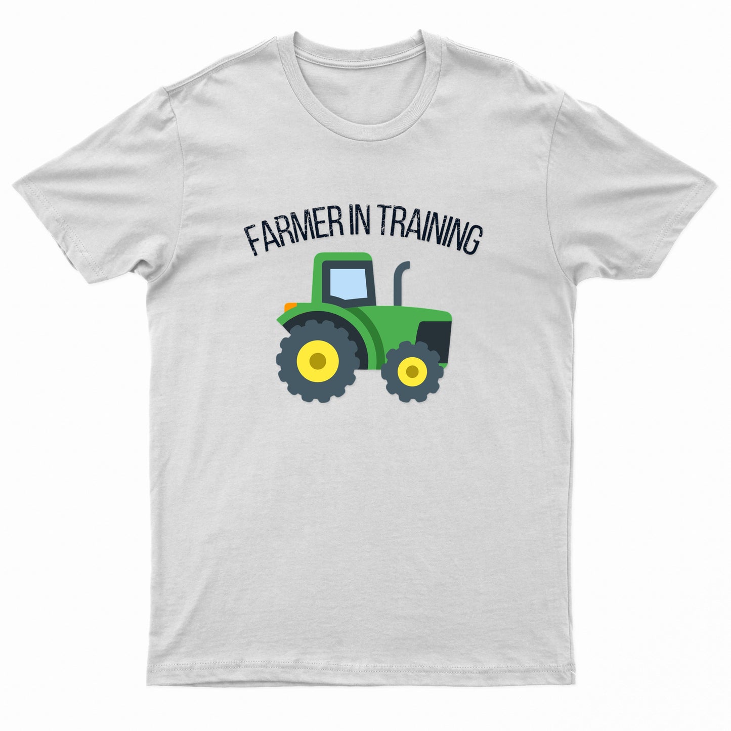 Kids Unisex "FARMER IN TRAINING" Tractor Printed T-Shirt